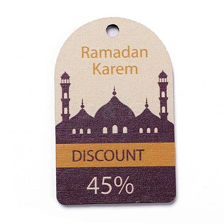 Ramadan Theme Wood Pendants WOOD-C011-06F-1