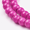 Synthetic Turquoise Beads Strands TURQ-G106-6mm-02K-4