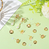Brass Studs Earring Findings KK-BBC0019-01G-01-7