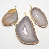 Nuggets Natural Agate Big Pendants G-F290-11G-1