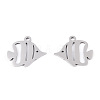 Non-Tarnish 201 Stainless Steel Pendants STAS-T052-49P-1