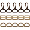 15Pcs 3 Style Iron D Rings FIND-SZ0002-17-1