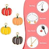 24Pcs 4 Colors Thanksgiving Day Theme Alloy Enamel Pendants ENAM-YW0005-32-2