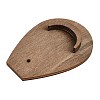 Teardrop Shape Wood Slant Back Single Bracelet Display Stands ODIS-K004-05-2