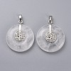 Natural Quartz Crystal Pendants G-F640-F08-1