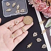 16Pcs 2 Styles Brass Micro Pave Cubic Zirconia Pendants KK-HY0004-25-3