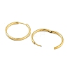 Ion Plating(IP) 304 Stainless Steel Micro Pave Clear Cubic Zirconia Huggie Hoop Earrings EJEW-C096-01H-G-2