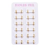 304 Stainless Steel Huggie Hoop Earrings EJEW-L252-043C-G-3