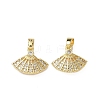 Brass Micro Pave Cubic Zirconia Pendants KK-I371-37G-01-1