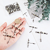 30Pcs 6 Style 201 Stainless Steel 3 Way Swivels Fishing Cross Line FIND-FH0004-45-3