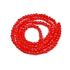 Opaque Solid Color Imitation Jade Glass Beads Strands EGLA-A044-P1mm-D22-3