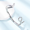 316 Surgical Stainless Steel Cuff Bangles BJEW-C142-10AS-1