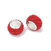 Alloy Rhinestone Clay Pave Beads ALRI-D300-03S-04-2