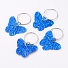 Plastic Paillette/Sequin Hair Braid Rings Pendants LS-KEYC-TAC0001-02C-1
