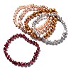 Dyed Natural Cultured Freshwater Pearl Beads Stretch Bracelets BJEW-JB05893-1