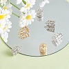 10Pcs 2 Colors Brass Micro Pave Cubic Zirconia Pendants ZIRC-SZ0004-84-5