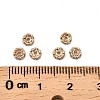 Brass Rhinestone Spacer Beads RB-A014-L4mm-01LG-NF-3