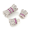 925 Sterling Silver with Rhinestone Screw Clasps STER-B005-39A-P-2