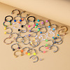 40Pcs 316L Surgical Stainless Steel & Acrylic Round Ball Circular/Horseshoe Barbell Nose Rings WG9532E-01-2