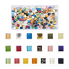 Beadthoven 190Pcs 19 Colors Diy Glass Cabochons GGLA-BT0001-02-2