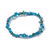 Natural Apatite Chips Beaded Stretch Bracelets for Women BJEW-JB10046-10-1