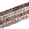 Crackle Transparent Glass Beads Strands GLAA-N062-6mm-01-1