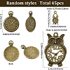 1 Bags Tibetan Style Alloy Pendants FIND-SC0018-06AB-2