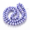 Opaque Baking Painted Glass Beads Strands X-EGLA-N006-010A-B07-2