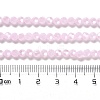 Electroplate Glass Beads Strands EGLA-A035-J4mm-A02-4
