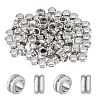 DICOSMETIC 201 Stainless Steel Grooved European Beads STAS-DC0015-64-1