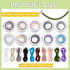 10Pcs 10 Colors Hollow Pipe PVC Tubular Synthetic Rubber Cord DIY-BC00002-2