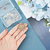 300Pcs 3 Styles Rack Plating Brass Open Jump Rings KK-BBC0023-05S-3