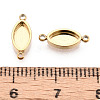 304 Stainless Steel Connector Cabochon Settings STAS-N115-33G-3
