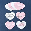 4 Bags 4 Styles Coated Paper Thank You Greeting Card DIY-FS0007-88-7