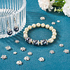 16Pcs 8 Styles Brass Micro Pave Cubic Zirconia Bead Caps ZIRC-TA0001-23S-8