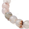 Round Natural Crazy Agate Beaded Stretch Bracelets for Women BJEW-JB11045-03-4