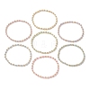 Bohemian Style Glass Seed Beaded and Brass Beaded Stretch Bracelets for Women BJEW-JB11801-2
