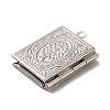 Tarnish Resistant 304 Stainless Steel Locket Pendants STAS-Q300-01C-P-2
