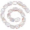 1 Strand Natural Baroque Pearl Keshi Pearl Beads Strands PEAR-SC0001-48-1