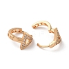 Brass Hoop Earrings with Glass EJEW-K256-92KCG-2