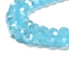 Imitation Jade Glass Beads Stands EGLA-A035-J6mm-B04-4