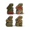 Natural Unakite Rabbit Display Decorations G-R007-02B-1