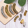 Craftdady 40Pcs 10 Style Tibetan Style Alloy Curved Tube Beads TIBEB-CD0001-07-3
