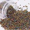 Plated Glass Seed Beads X-MRMJ-S028-002D-1