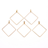 PVD Vacuum Plating 304 Stainless Steel Wire Pendants LS-STAS-S103-10G-1
