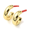 Brass Stud Earrings EJEW-F244-02G-4