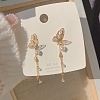 Alloy Rhinestone Dangle Earrings for Women WG80053-42-1
