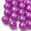 Spray Painted Acrylic Beads MACR-Q154-18mm-012-1