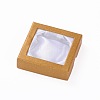 Square Shaped PVC Cardboard Satin Bracelet Bangle Boxes for Gift Packaging CBOX-O001-01-2