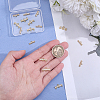 16Pcs 2 Styles Brass Micro Pave Clear Cubic Zirconia Rectangle Chandelier Component Links KK-WR0001-94-3